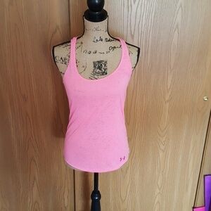 Xs under armour hot pink racerback tank top.